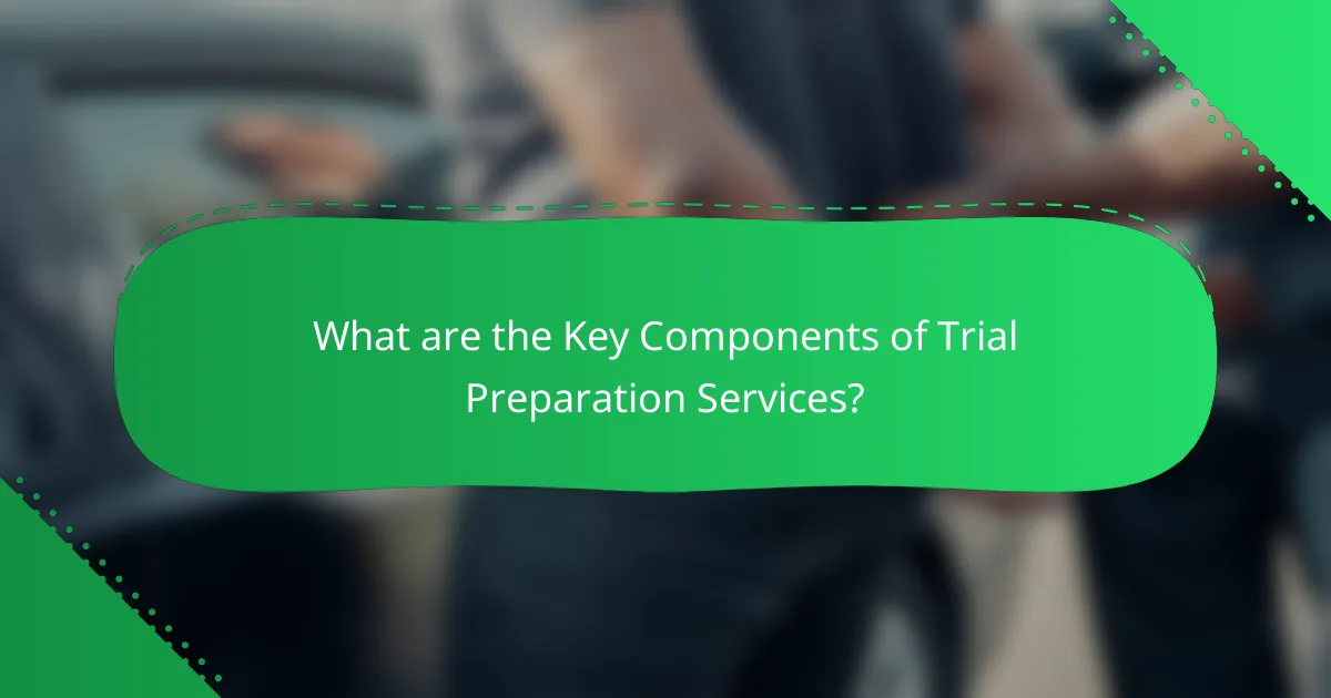 What are the Key Components of Trial Preparation Services?