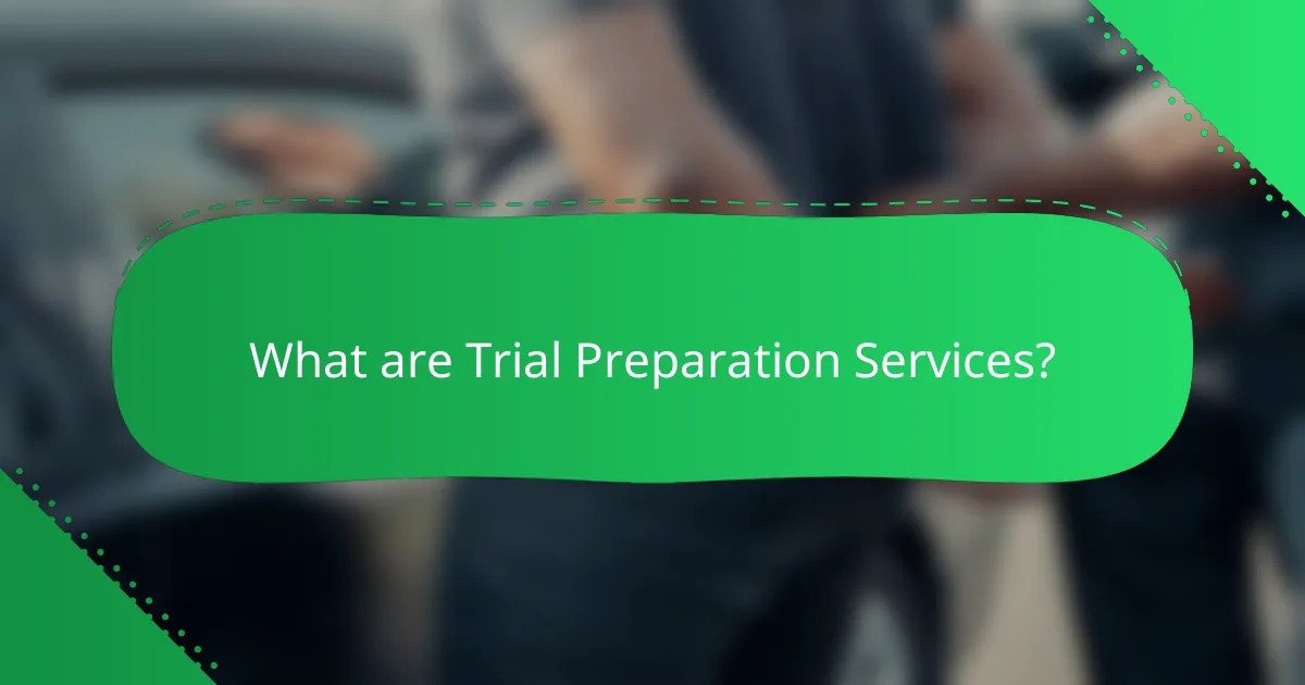 What are Trial Preparation Services?